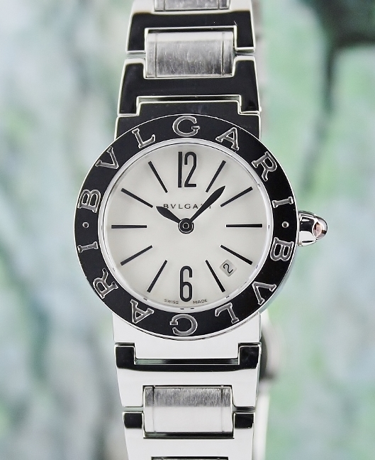 (image for) LIKE NEW BVLGARI STAINLESS STEEL QUARTZ LADY SIZE WATCH